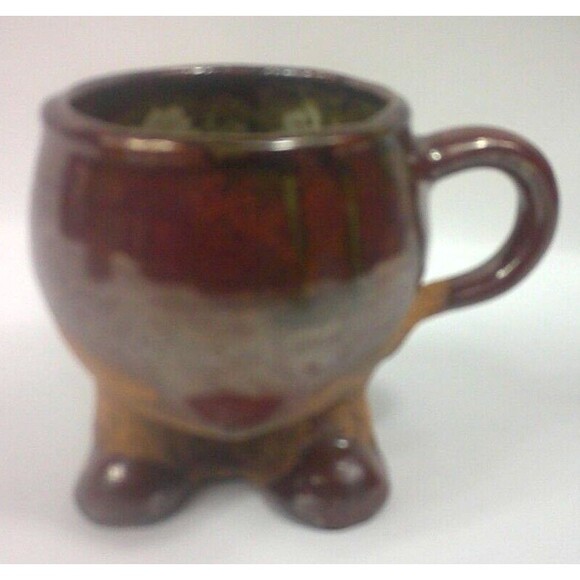 Vintage Bird and Mouse in Boots Stoneware Anthropomorphic Coffee Mug Cup Set - Picture 8 of 9